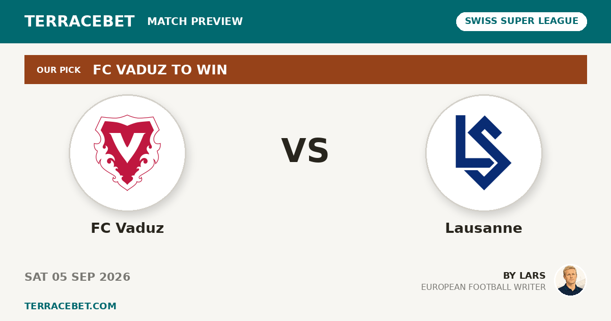 FC Vaduz vs Lausanne preview by Lars for TerraceBet