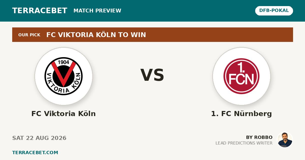 FC Viktoria Köln vs 1. FC Nürnberg preview by Robbo for TerraceBet