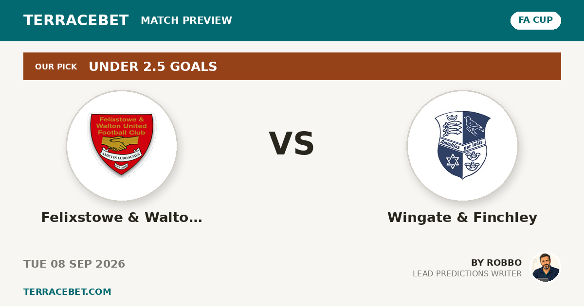 Felixstowe & Walton Utd vs Wingate & Finchley preview by Robbo for TerraceBet