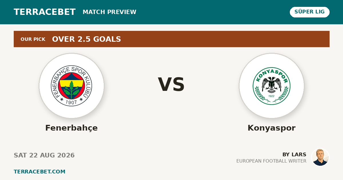 Fenerbahçe vs Konyaspor preview by Lars for TerraceBet