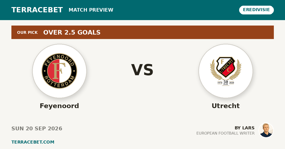 Feyenoord vs Utrecht preview by Lars for TerraceBet