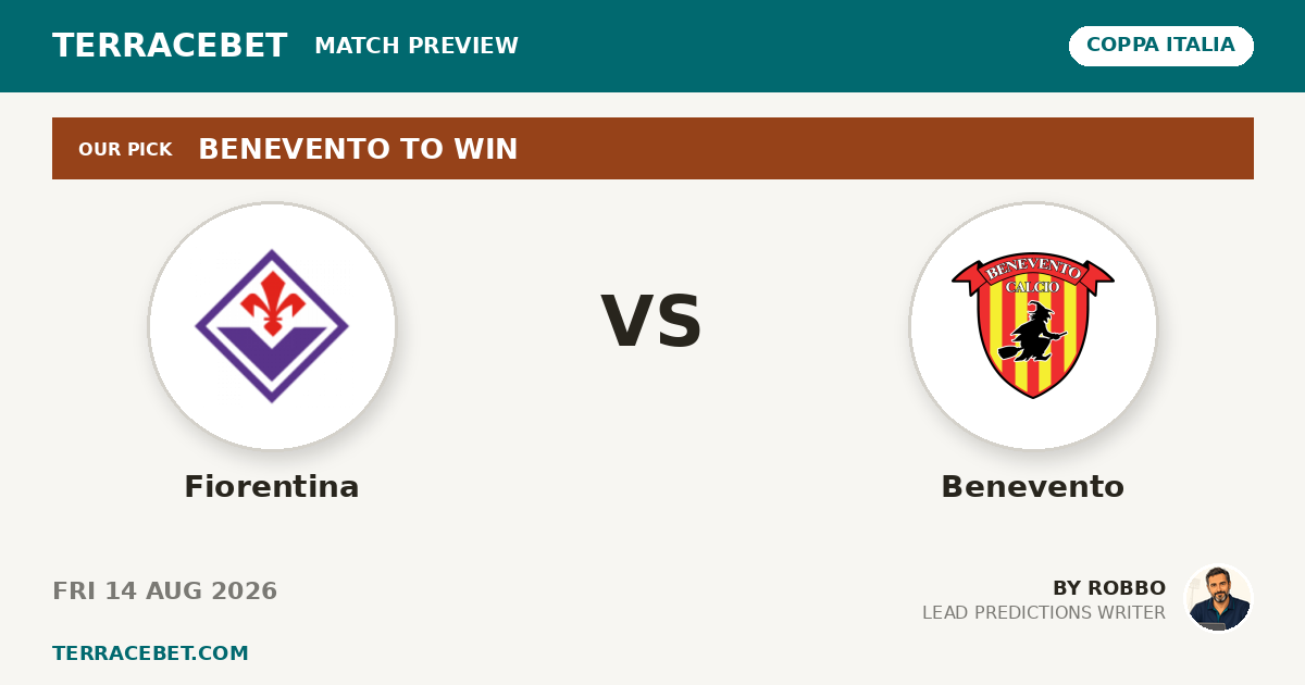 Fiorentina vs Benevento preview by Robbo for TerraceBet