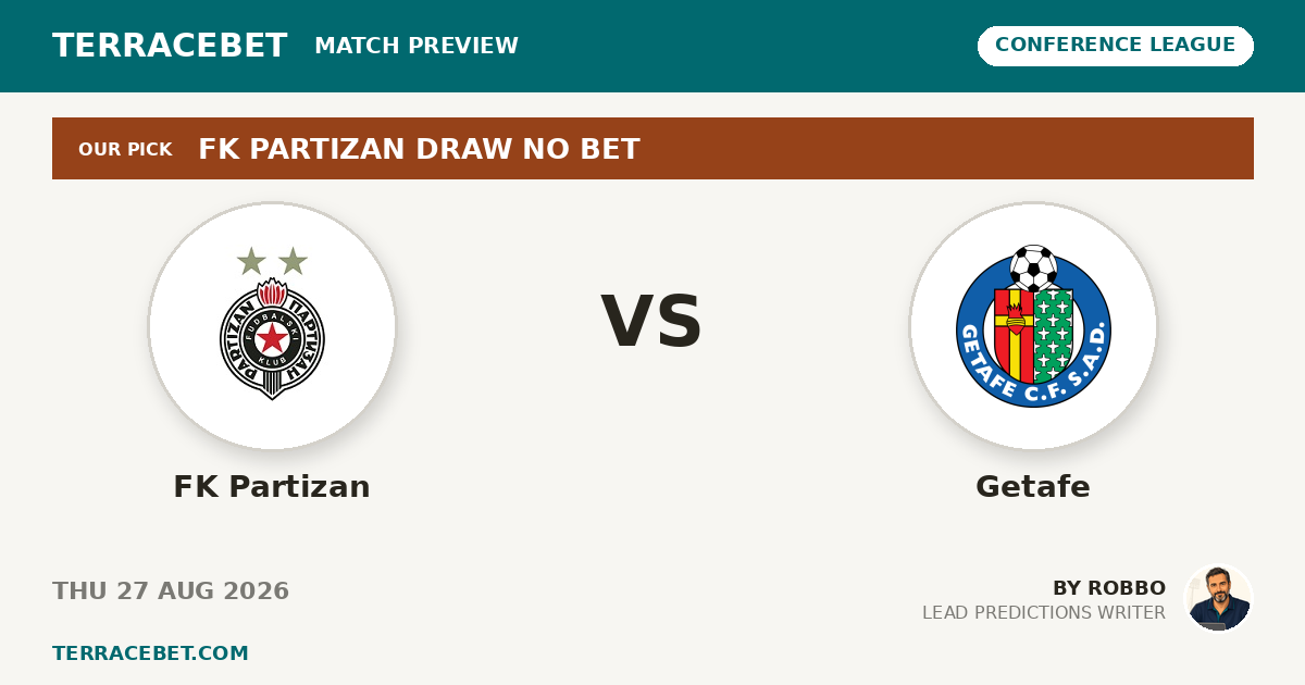 FK Partizan vs Getafe preview by Robbo for TerraceBet