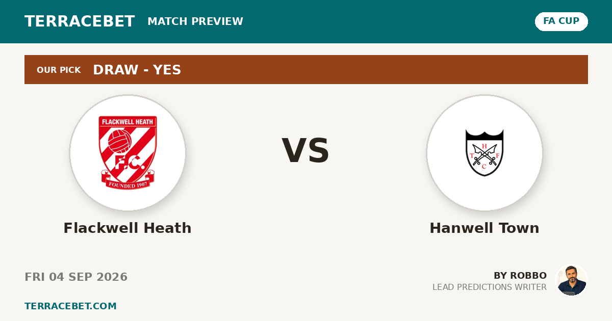 Flackwell Heath vs Hanwell Town preview by Robbo for TerraceBet