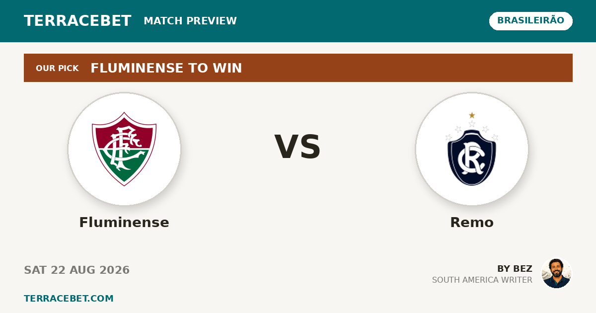 Fluminense vs Remo preview by Bez for TerraceBet