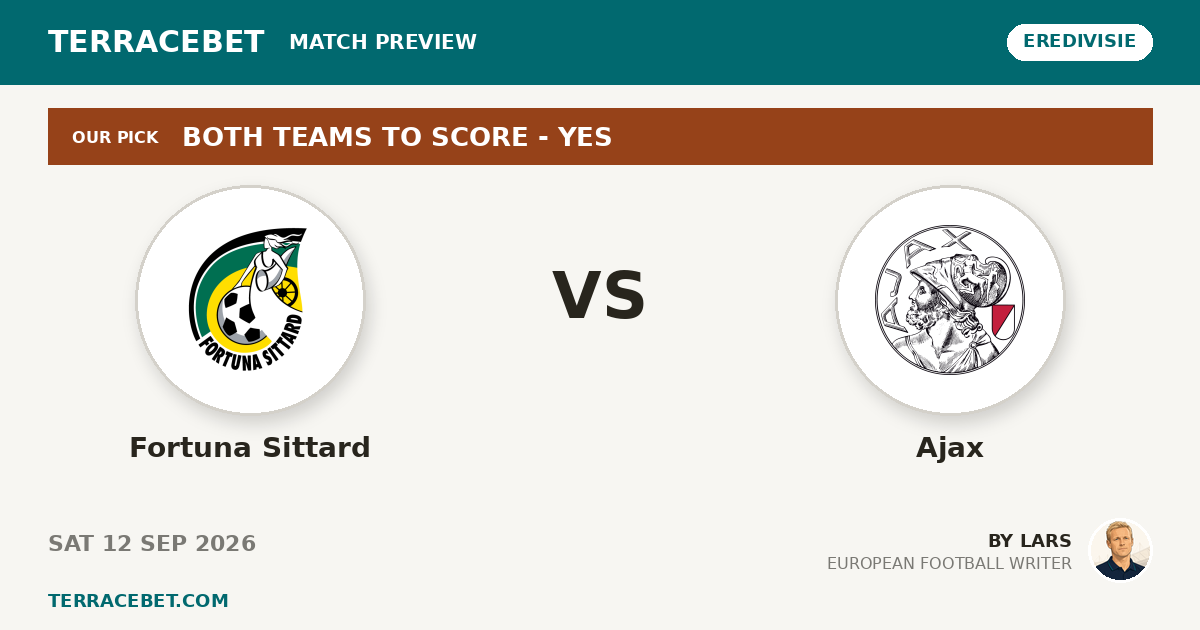 Fortuna Sittard vs Ajax preview by Lars for TerraceBet