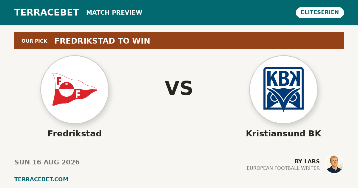 Fredrikstad vs Kristiansund BK preview by Lars for TerraceBet