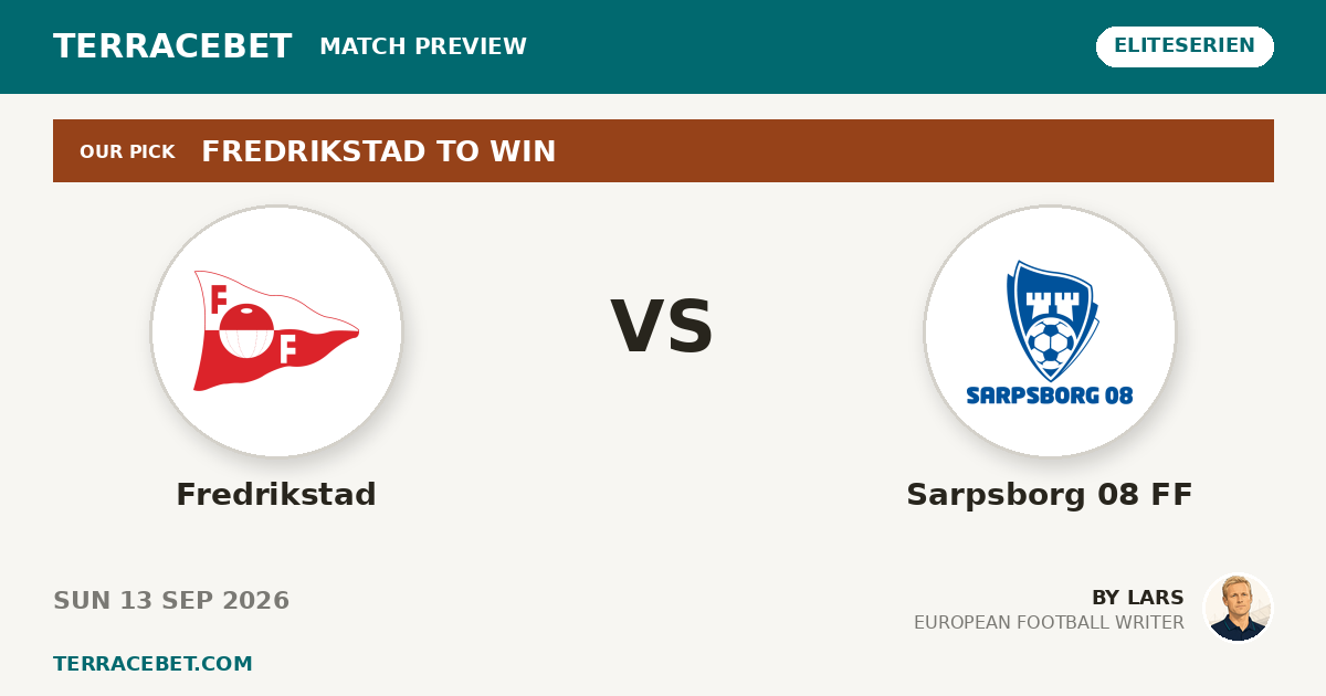 Fredrikstad vs Sarpsborg 08 FF preview by Lars for TerraceBet