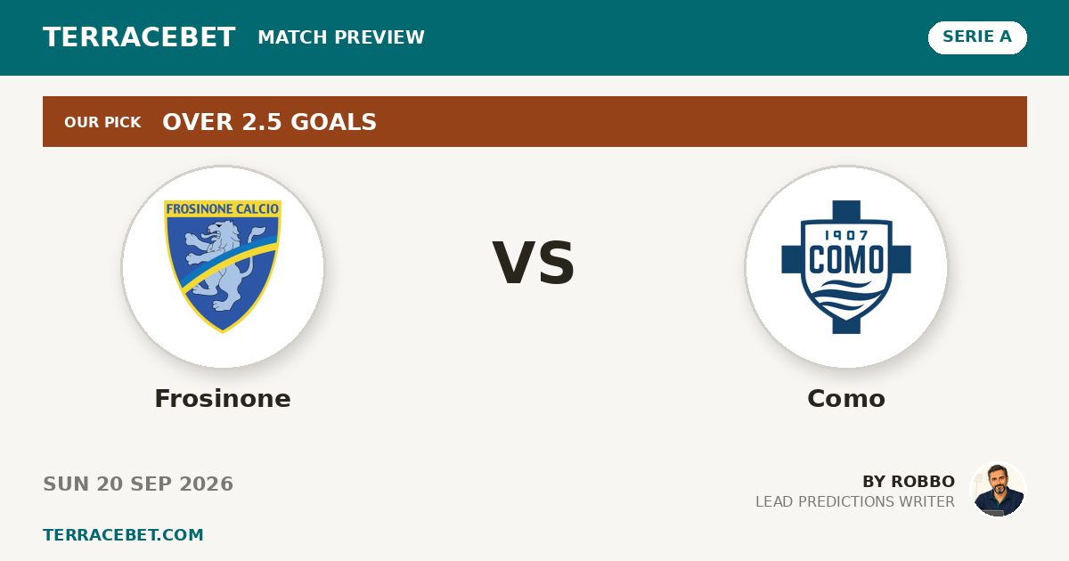 Frosinone vs Como preview by Robbo for TerraceBet