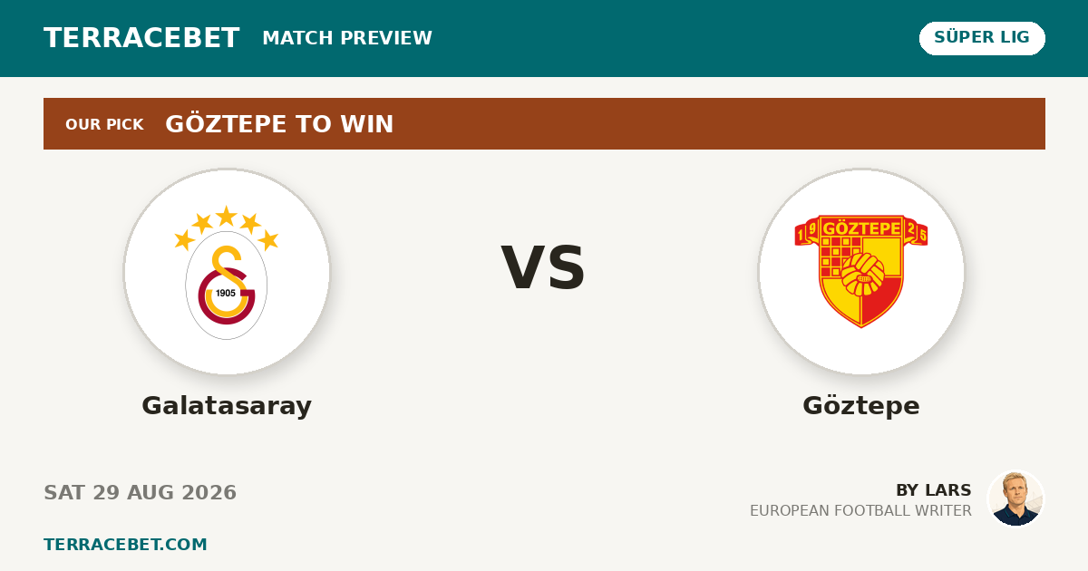 Galatasaray vs Göztepe preview by Lars for TerraceBet