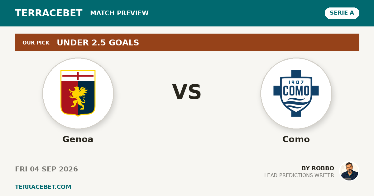Genoa vs Como preview by Robbo for TerraceBet