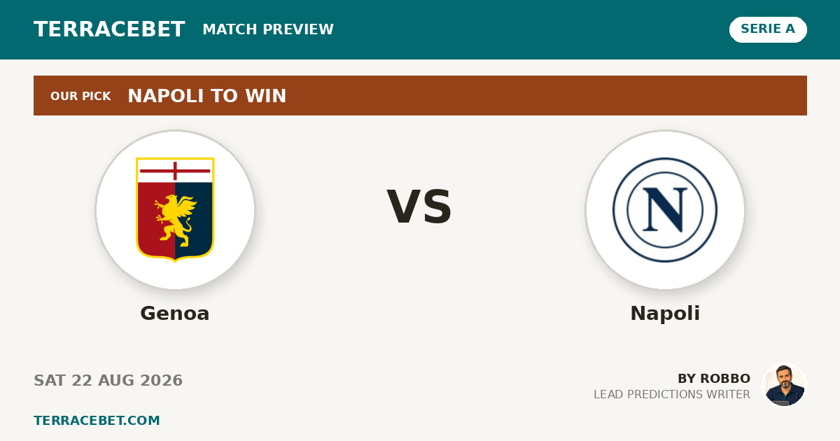 Genoa vs Napoli preview by Robbo for TerraceBet