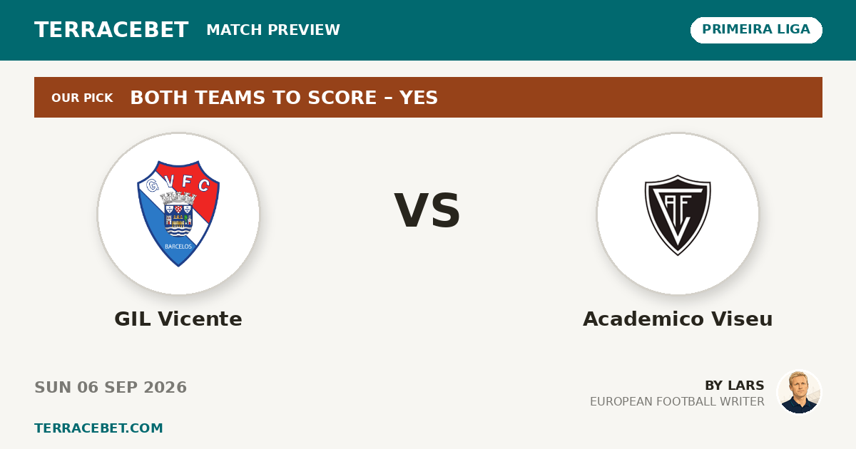 GIL Vicente vs Academico Viseu preview by Lars for TerraceBet