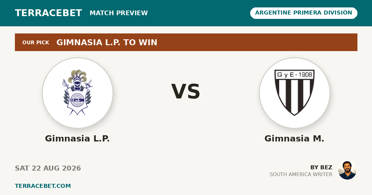 Gimnasia L.P. vs Gimnasia M. preview by Bez for TerraceBet