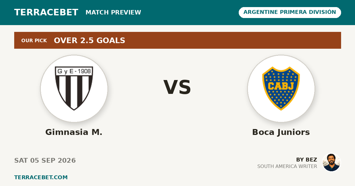 Gimnasia M. vs Boca Juniors preview by Bez for TerraceBet