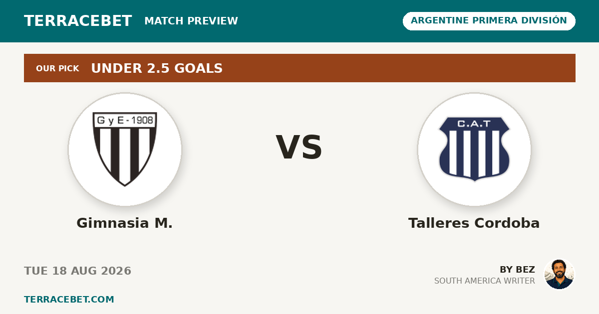 Gimnasia M. vs Talleres Cordoba preview by Bez for TerraceBet