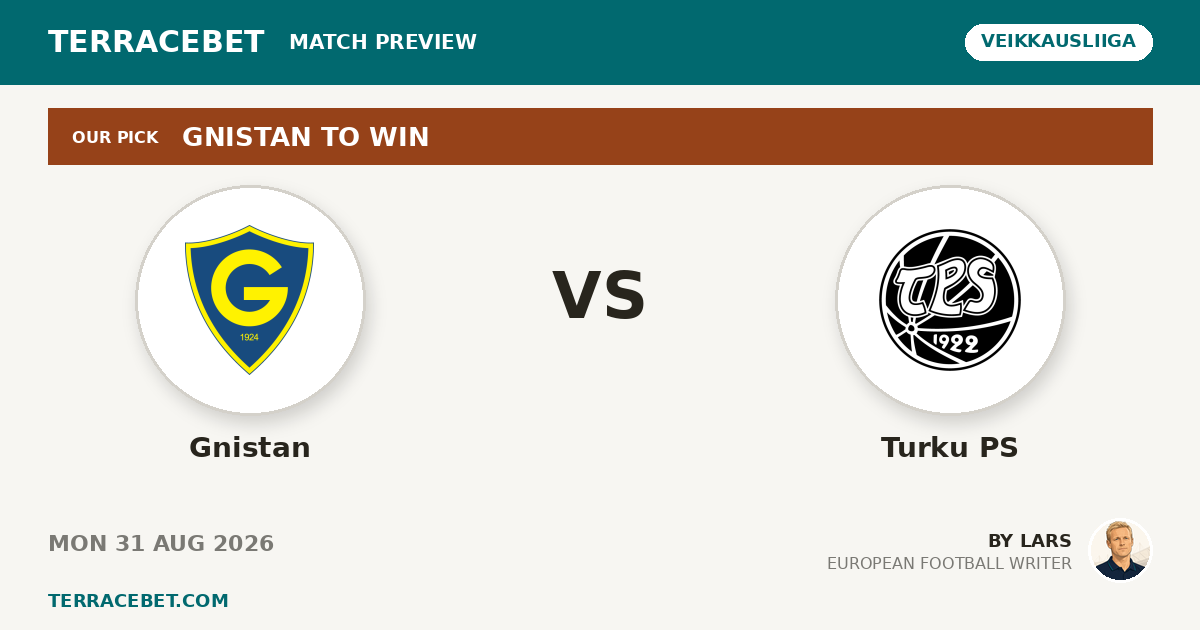 Gnistan vs Turku PS preview by Lars for TerraceBet