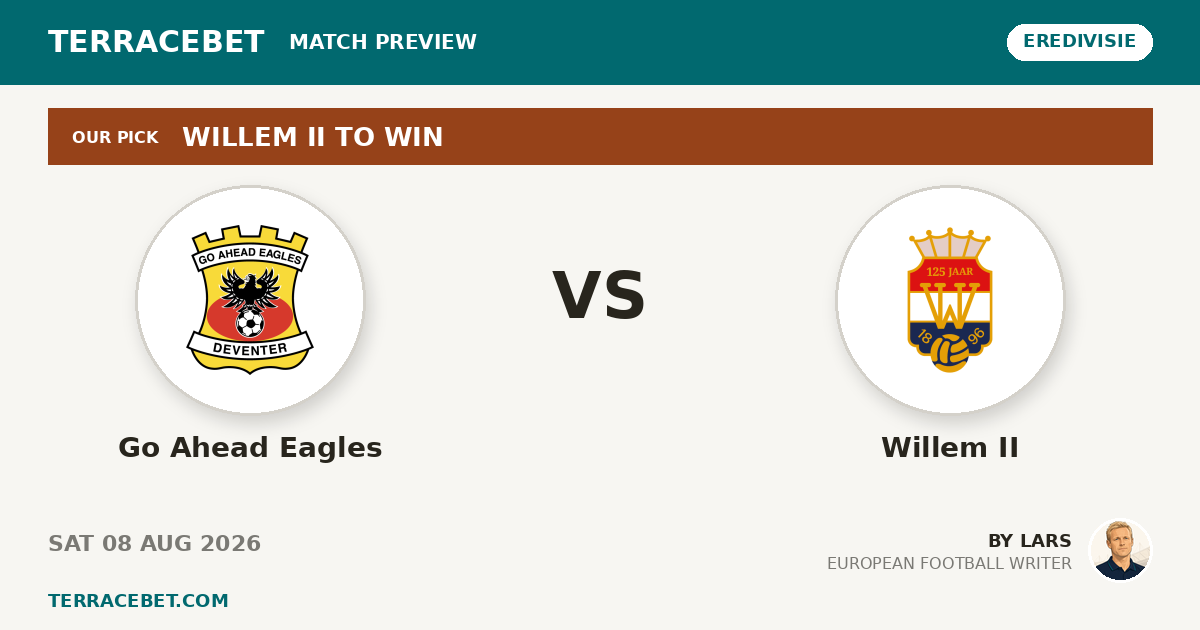 Go Ahead Eagles vs Willem II preview by Lars for TerraceBet