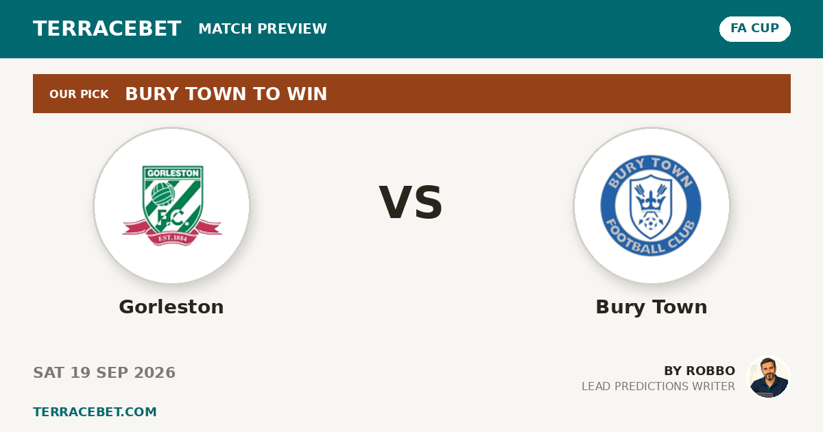 Gorleston vs Bury Town preview by Robbo for TerraceBet