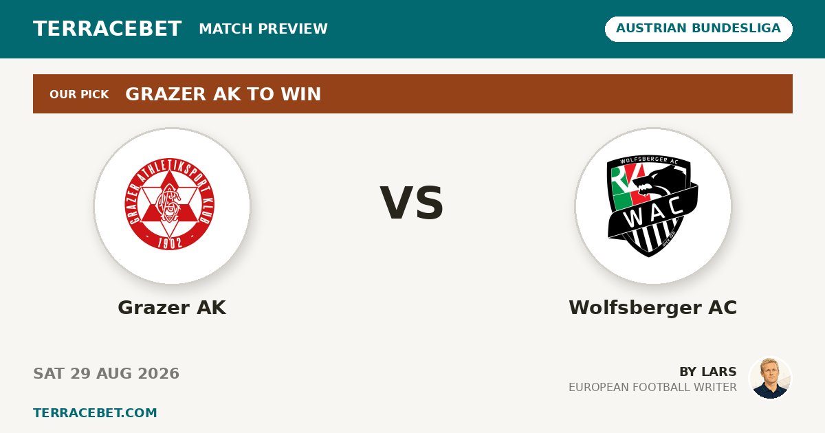 Grazer AK vs Wolfsberger AC preview by Lars for TerraceBet