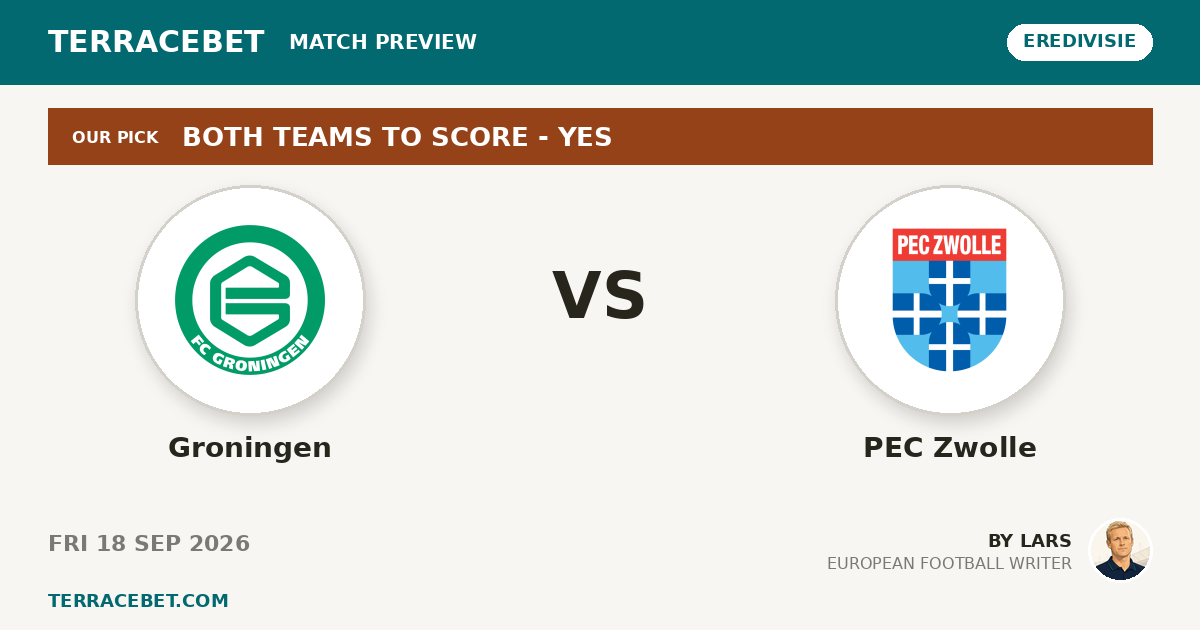 Groningen vs PEC Zwolle preview by Lars for TerraceBet