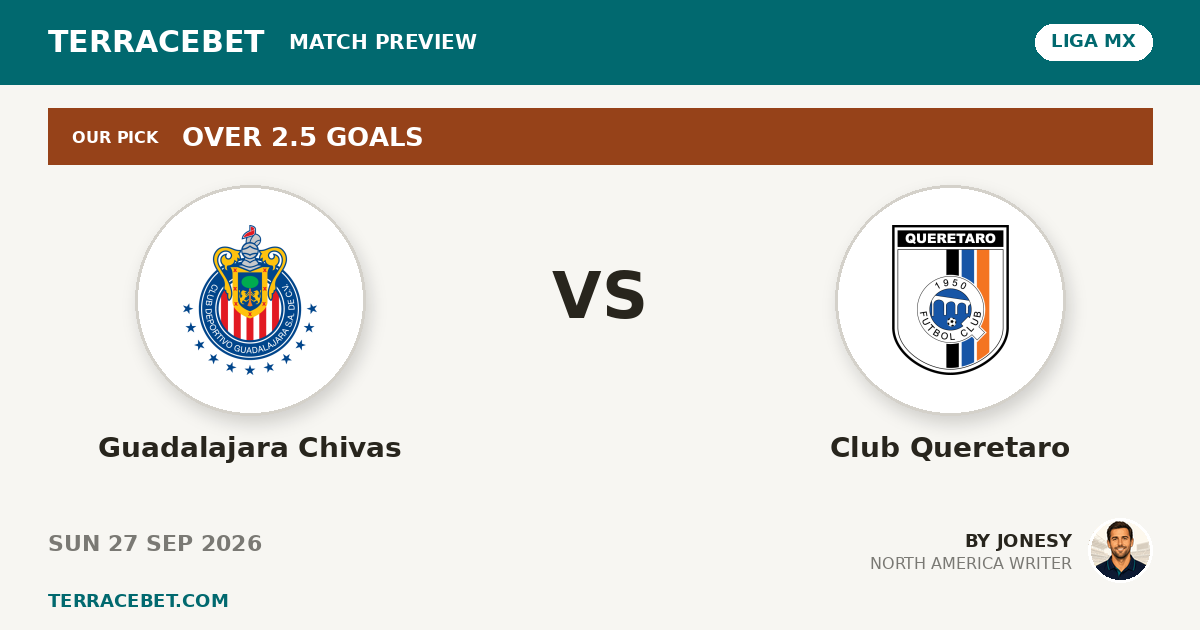 Guadalajara Chivas vs Club Queretaro preview by Jonesy for TerraceBet