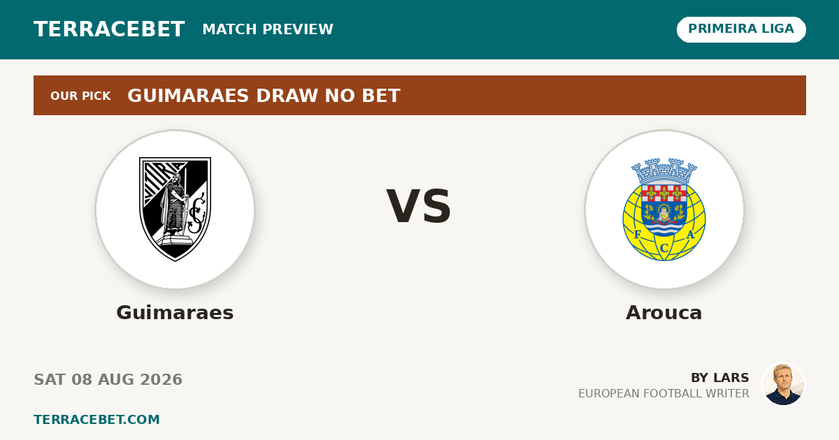 Guimaraes vs Arouca preview by Lars for TerraceBet