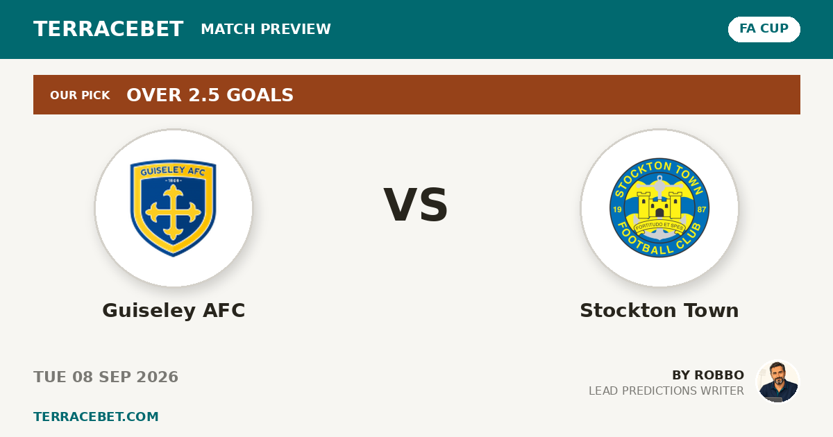 Guiseley AFC vs Stockton Town preview by Robbo for TerraceBet