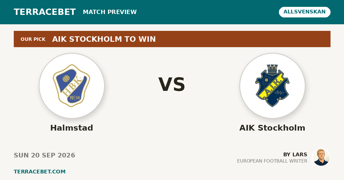 Halmstad vs AIK Stockholm preview by Lars for TerraceBet