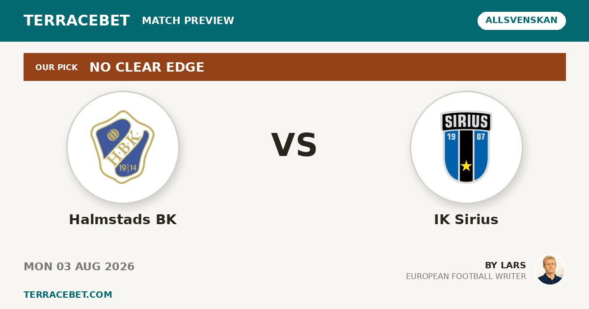 Halmstads BK vs IK Sirius preview by Lars for TerraceBet