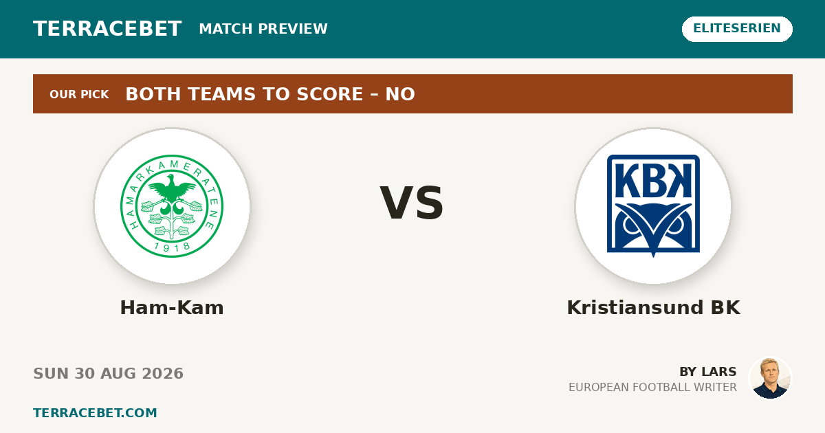 Ham-Kam vs Kristiansund BK preview by Lars for TerraceBet