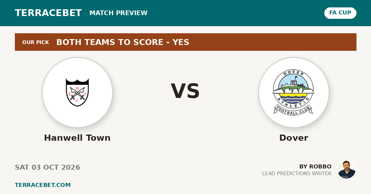 Hanwell Town vs Dover preview by Robbo for TerraceBet