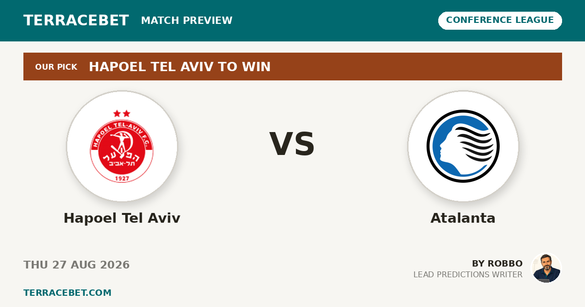 Hapoel Tel Aviv vs Atalanta preview by Robbo for TerraceBet