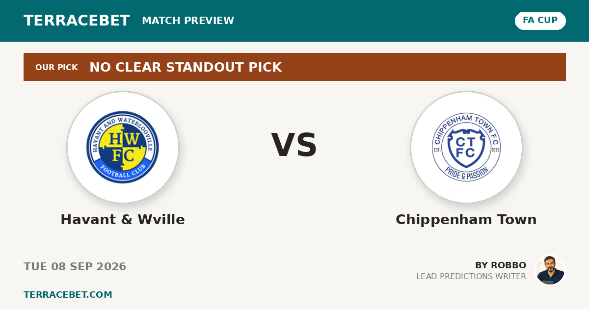 Havant & Wville vs Chippenham Town preview by Robbo for TerraceBet