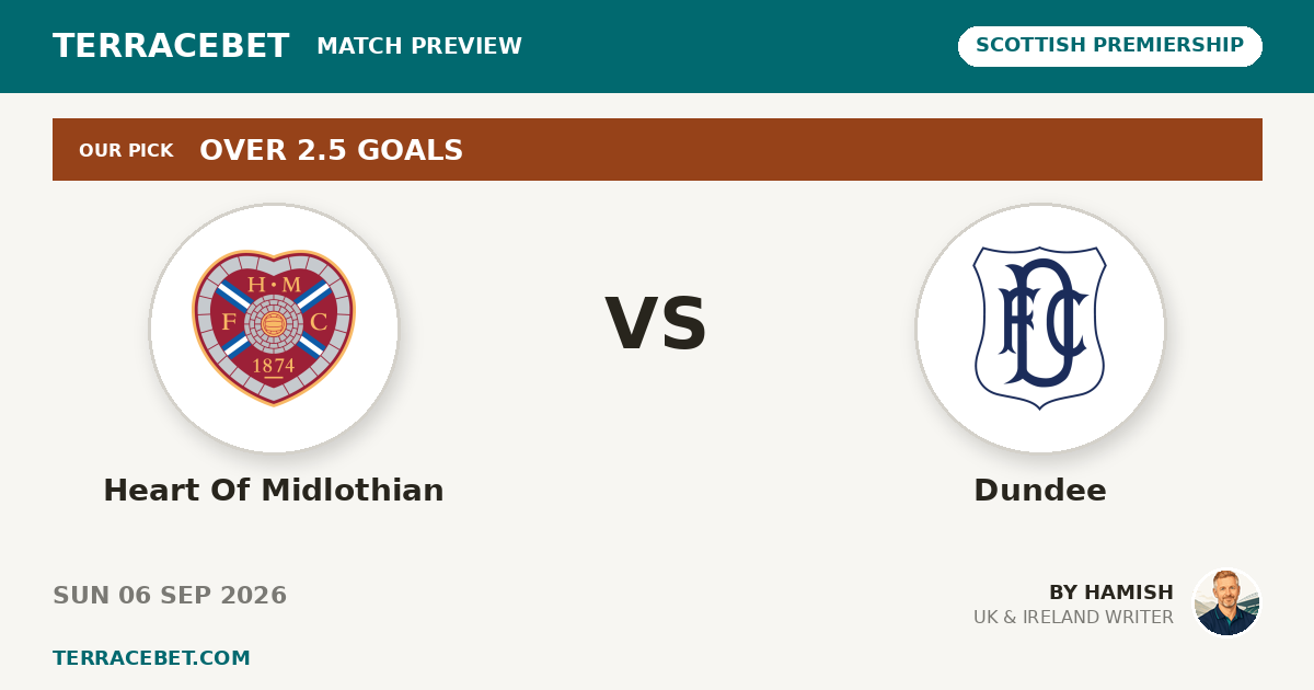 Heart Of Midlothian vs Dundee preview by Hamish for TerraceBet