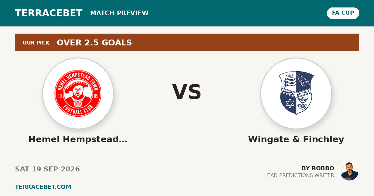 Hemel Hempstead Town vs Wingate & Finchley preview by Robbo for TerraceBet