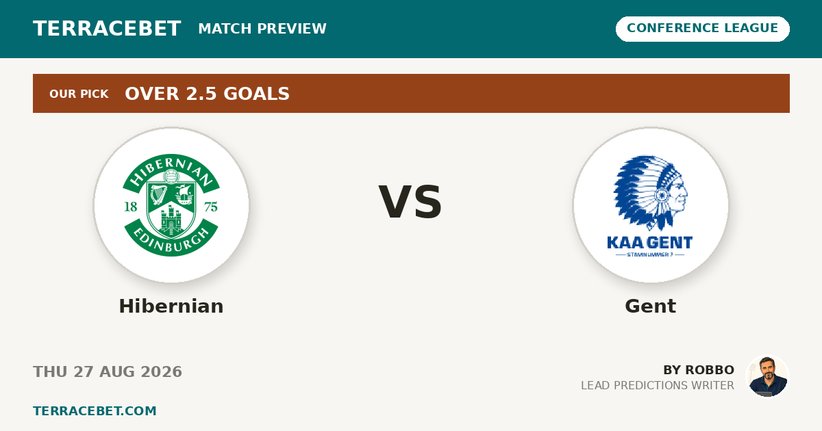 Hibernian vs Gent preview by Robbo for TerraceBet