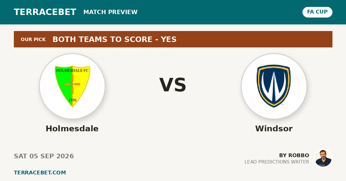 Holmesdale vs Windsor preview by Robbo for TerraceBet