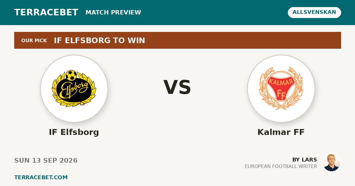 IF Elfsborg vs Kalmar FF preview by Lars for TerraceBet