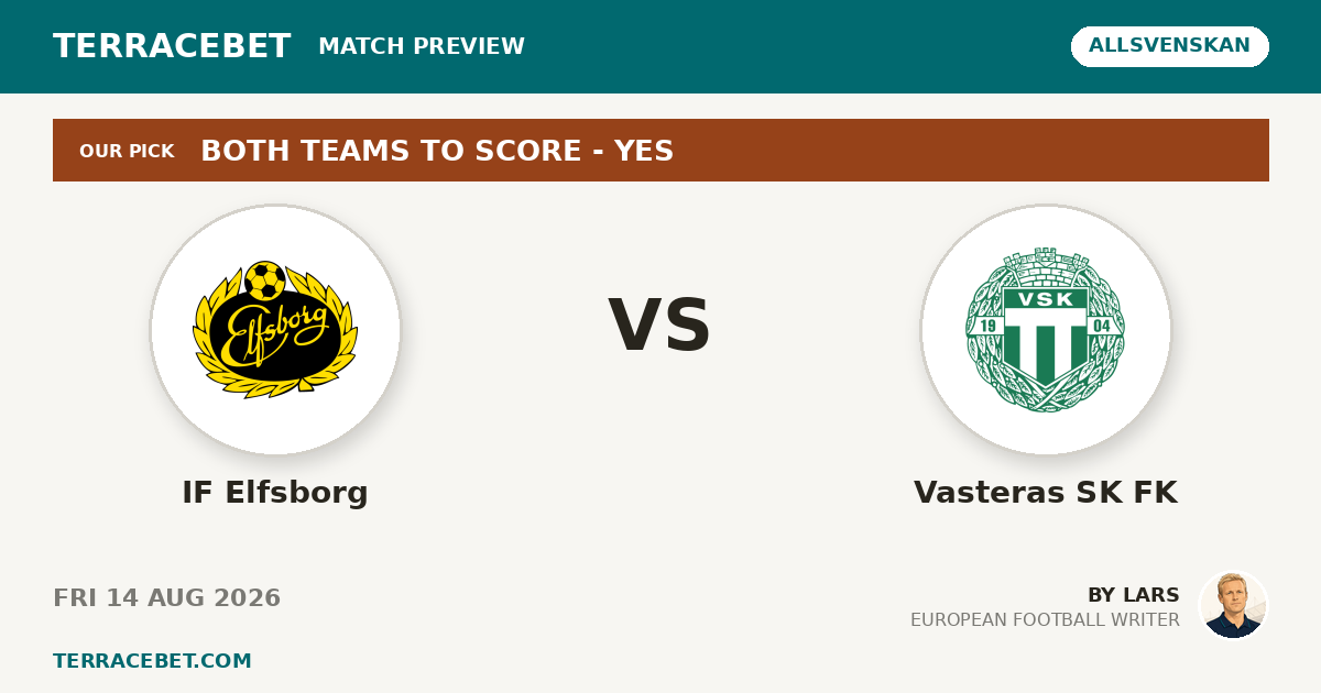 IF Elfsborg vs Vasteras SK FK preview by Lars for TerraceBet