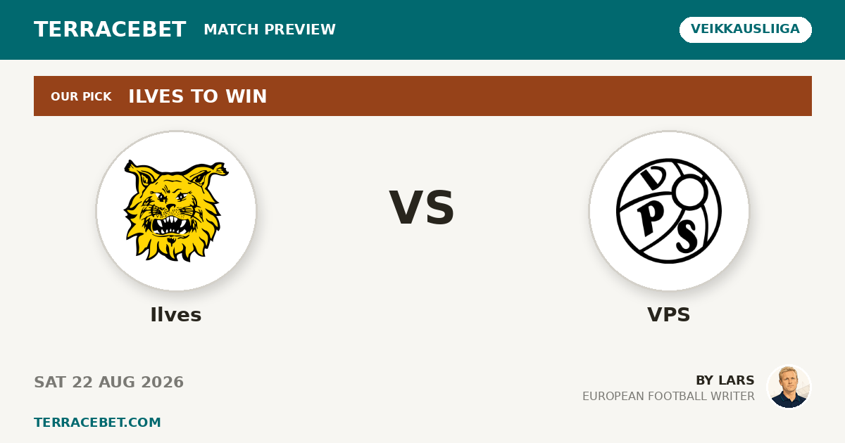 Ilves vs VPS preview by Lars for TerraceBet