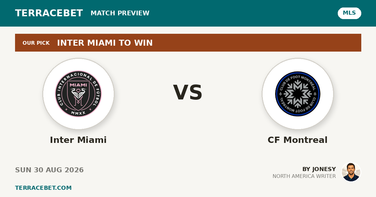 Inter Miami vs CF Montreal preview by Jonesy for TerraceBet