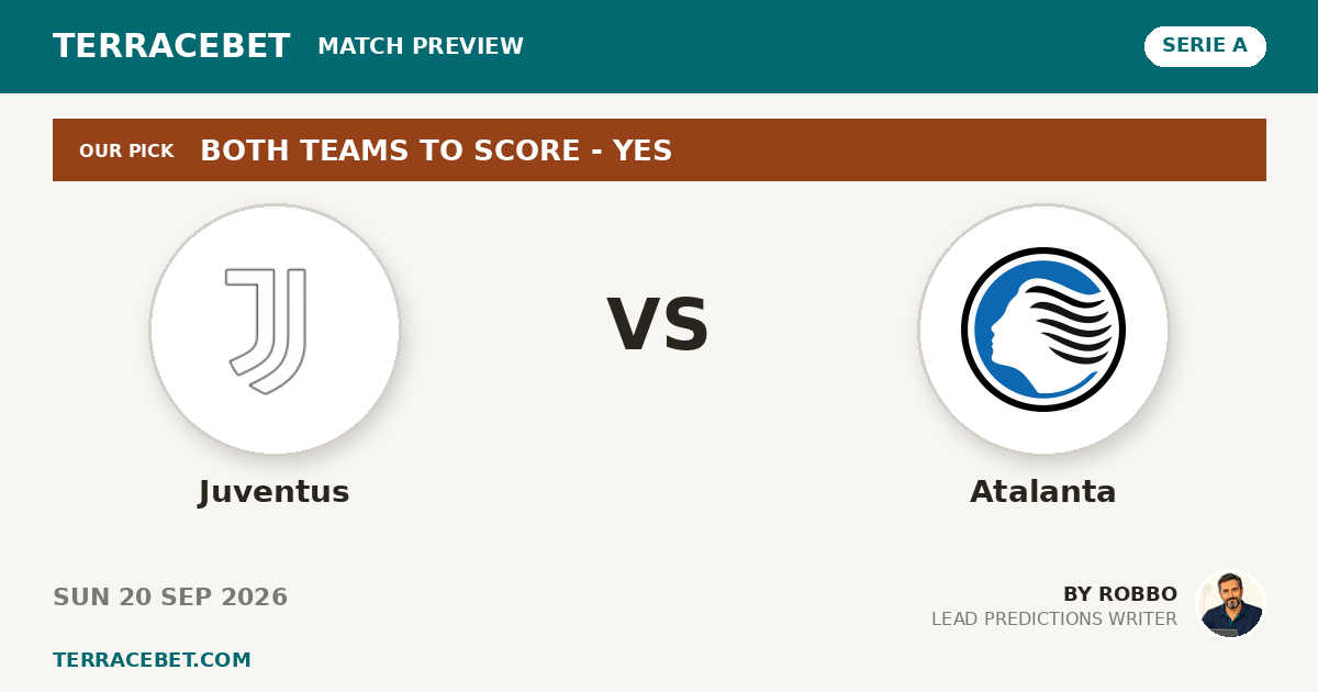Juventus vs Atalanta preview by Robbo for TerraceBet