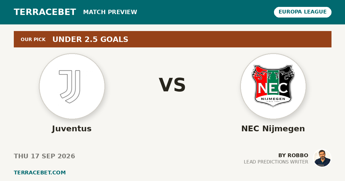 Juventus vs NEC Nijmegen preview by Robbo for TerraceBet