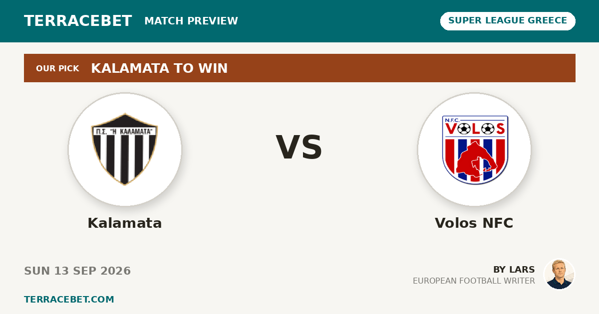 Kalamata vs Volos NFC preview by Lars for TerraceBet