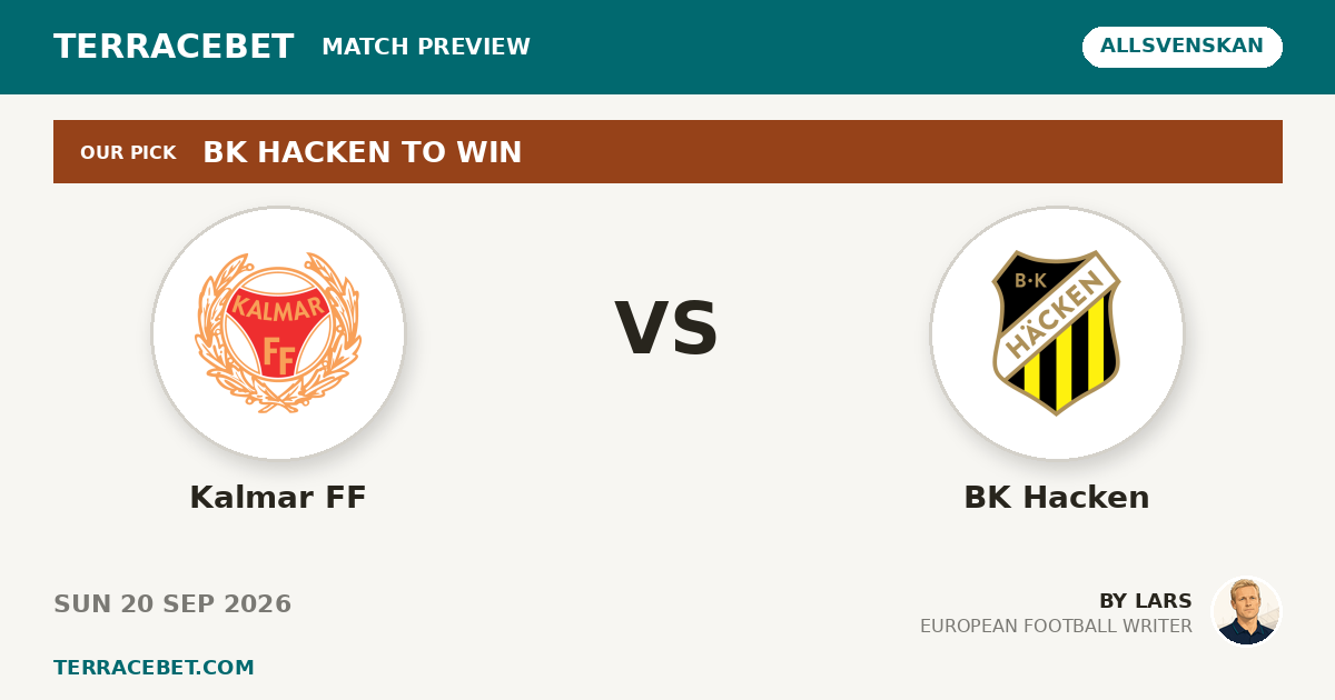 Kalmar FF vs BK Hacken preview by Lars for TerraceBet