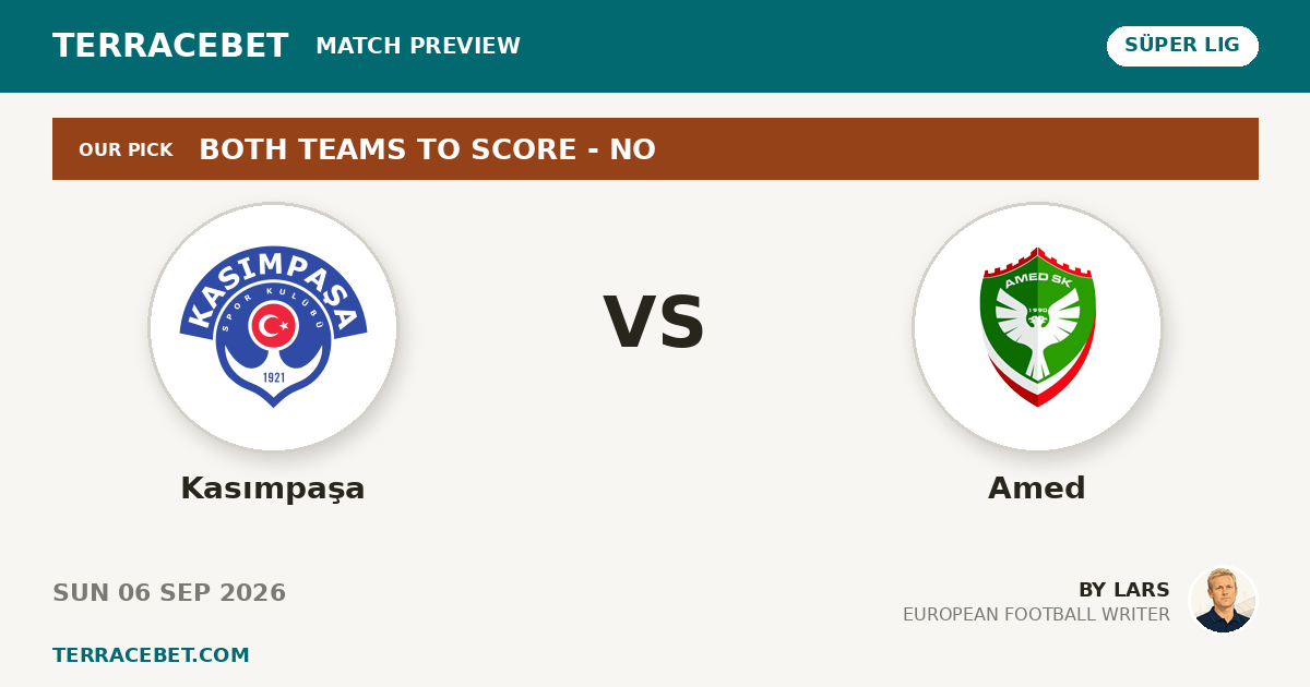 Kasımpaşa vs Amed preview by Lars for TerraceBet