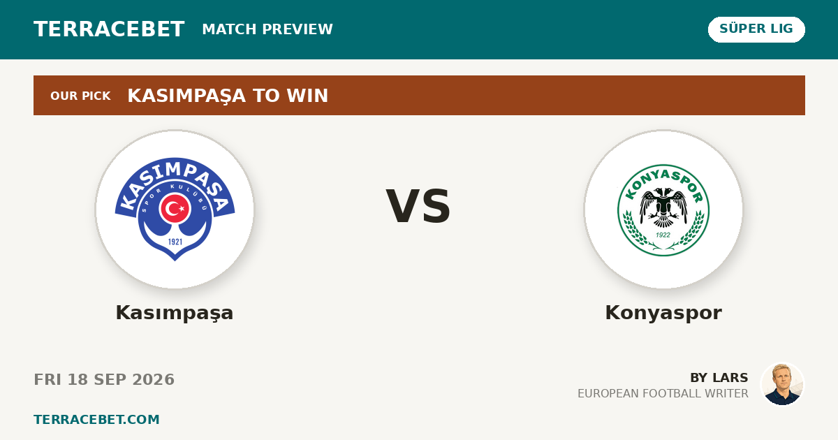 Kasımpaşa vs Konyaspor preview by Lars for TerraceBet