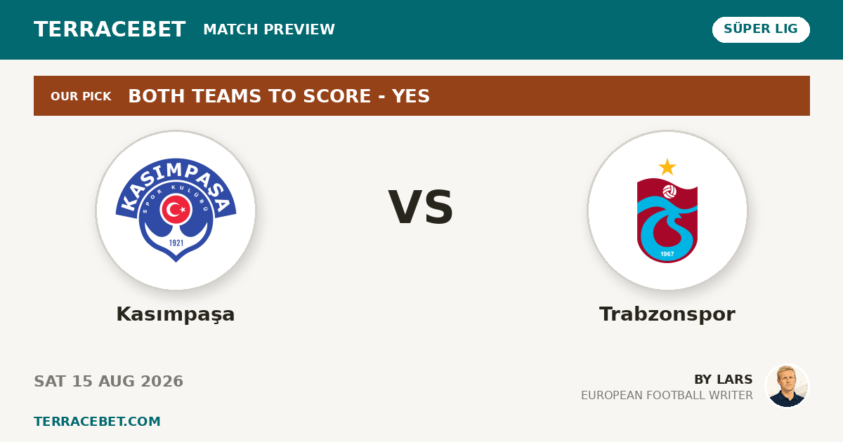 Kasımpaşa vs Trabzonspor preview by Lars for TerraceBet