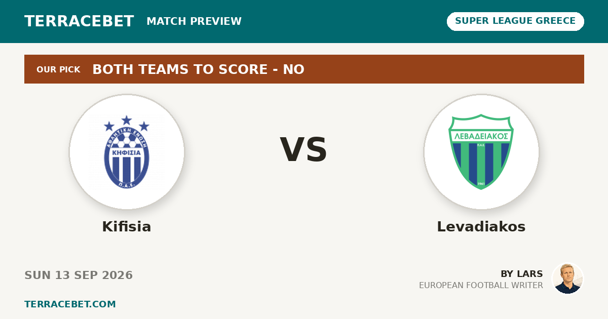 Kifisia vs Levadiakos preview by Lars for TerraceBet